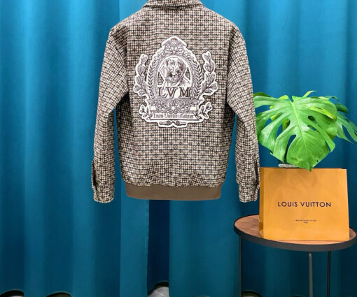 Alternative view of LV Monogram Wool Harrington Blouson Grey