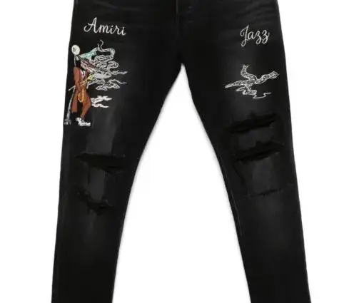 AMIRI Jazz Wolf jeans black