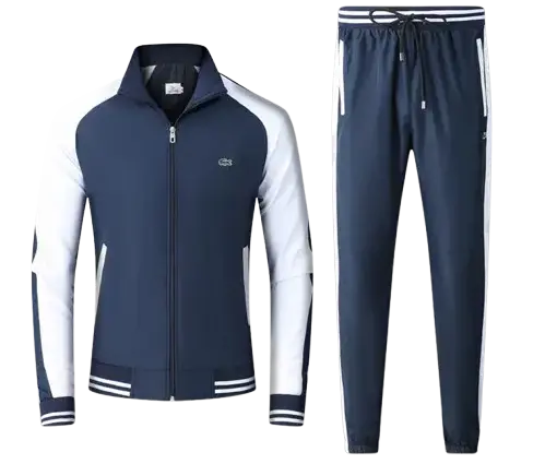 Lacoste Tracksuit Navy Blue/White