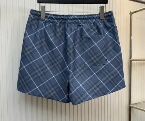 Alternative view of Burberry Check Swim Shorts Blue