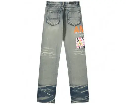 Alternative view of Amiri Denim Jeans Gray