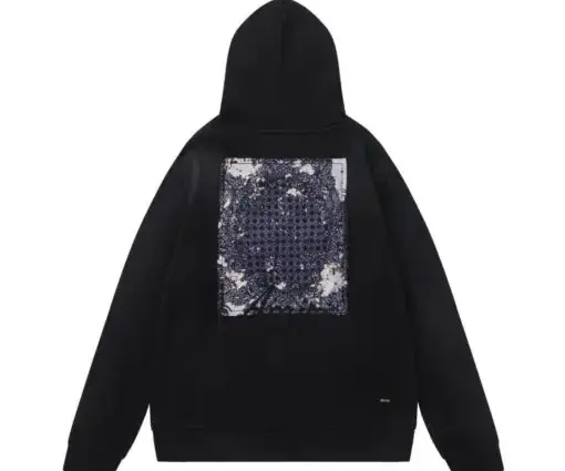 Alternative view of Amiri Washed Finish Hooodie Black