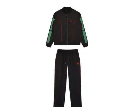 Amiri Sportswear Tracksuit Black With Geen Stipes
