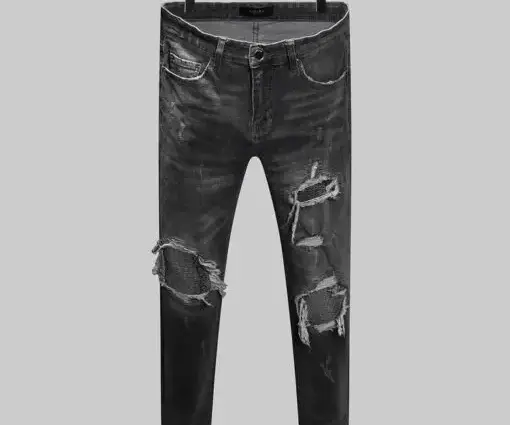 AMIRI MX1 Distressed Jeans Black