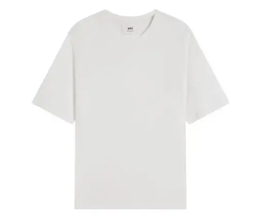 AMI Paris Cropped T-Shirt White