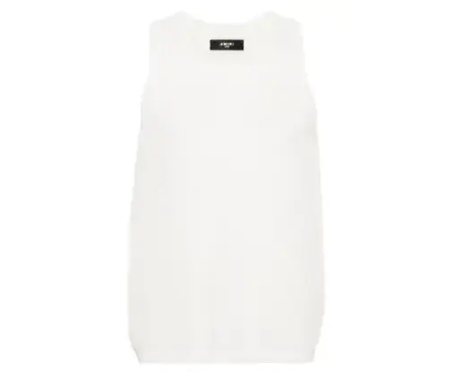 AMIRI logo-embroidered vest top white