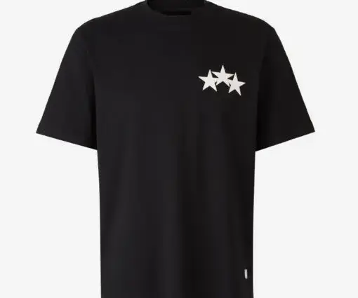 AMIRI THREE STAR T-SHIRT BLACK