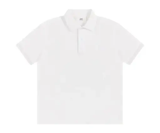 Ami Paris Polo T-Shirt White