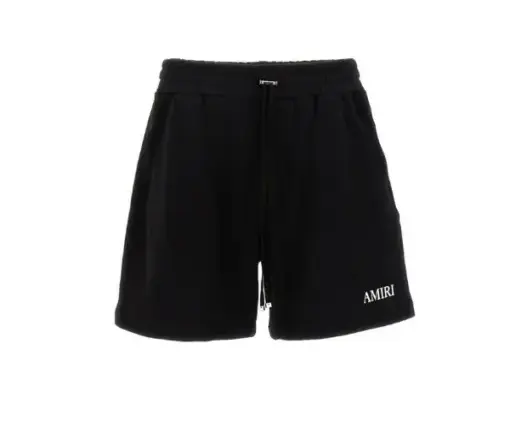 AMIRI logo-embroidered track shorts black