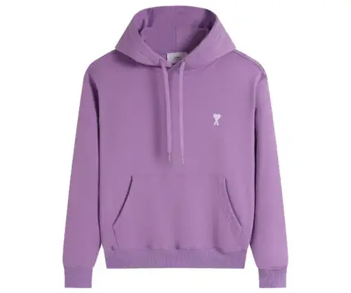 Ami Paris Hoodie Purple