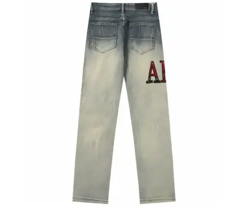 Alternative view of Amiri Flannel Core Logo Jeans Clay Indigo