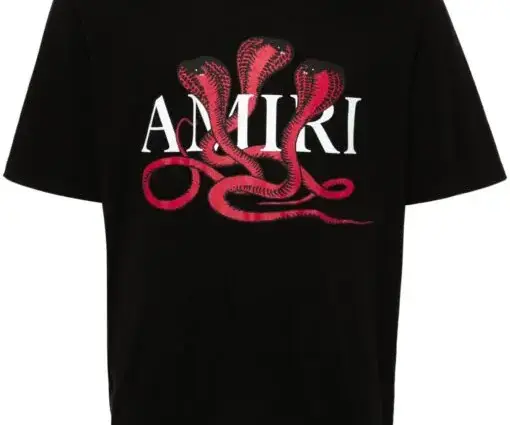 AMIRI Poison Cotton T-shirt Black/Dark Red