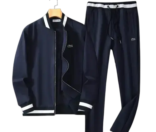 Lacoste Zip-Up Tracksuit Navy Blue