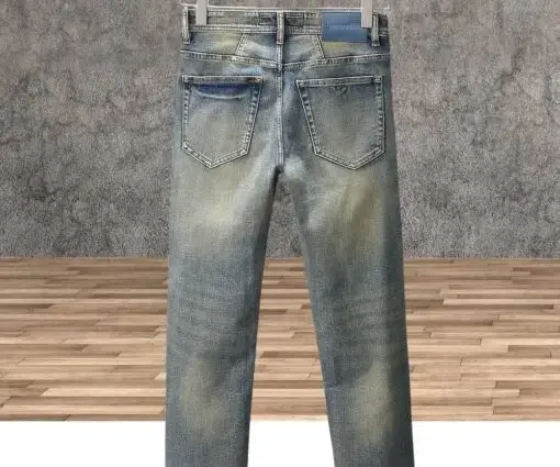 Alternative view of Amiri Varsity Jeans Light White With Blue