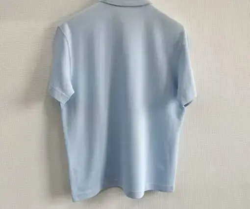 Alternative view of BURBERRY Cotton Polo T-Shirt Sky Blue
