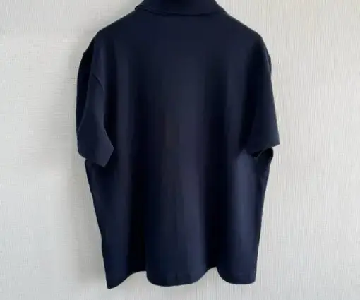 Alternative view of BURBERRY Blue EKD Pique Polo T-shirt Black
