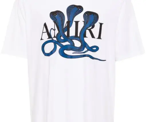 AMIRI Poison Cotton T-shirt White/Blue