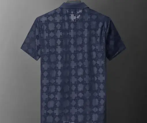 Alternative view of Amiri Terry Jacquard Fabric Polo Shirt Royal Blue