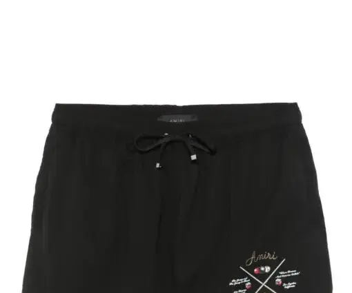 AMIRI Pool Cue Swim Shorts Black