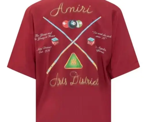 Alternative view of AMIRI Bowling Shirt Ruby Red