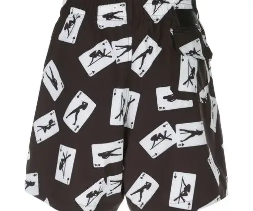 Alternative view of AMIRI Map print swim shorts