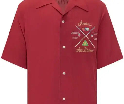 AMIRI Bowling Shirt Ruby Red