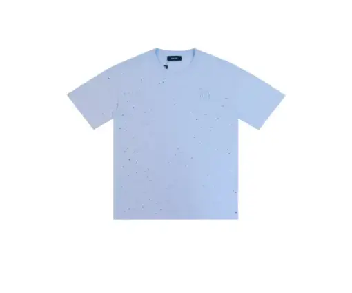 Amiri Oversized T Shirt Sky Blue