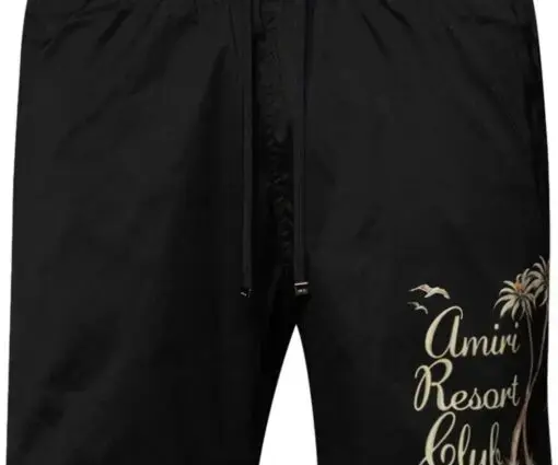 AMIRI Resort Club Swim Shorts black