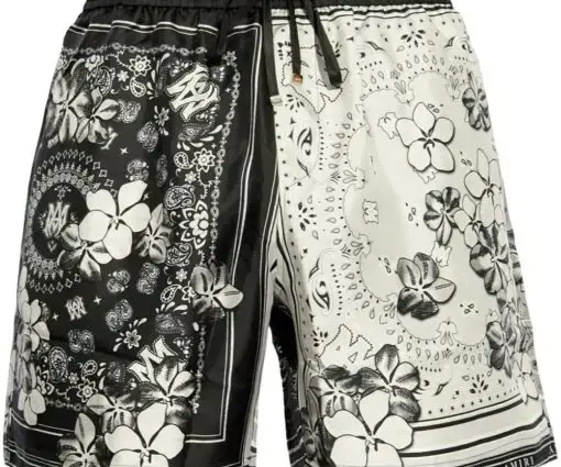 AMIRI Bandana Shorts Black