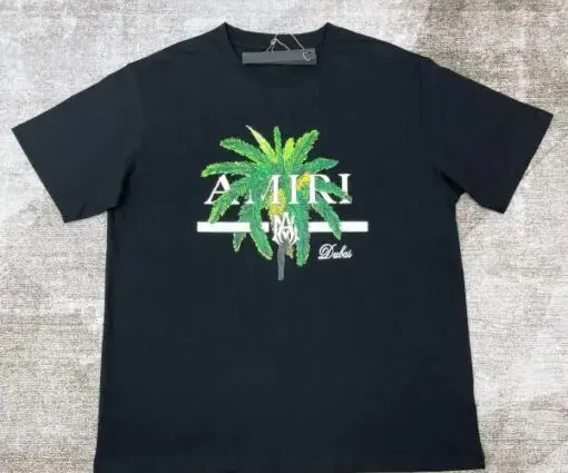 Amiri Palm Tree T-Shirt Black & Green