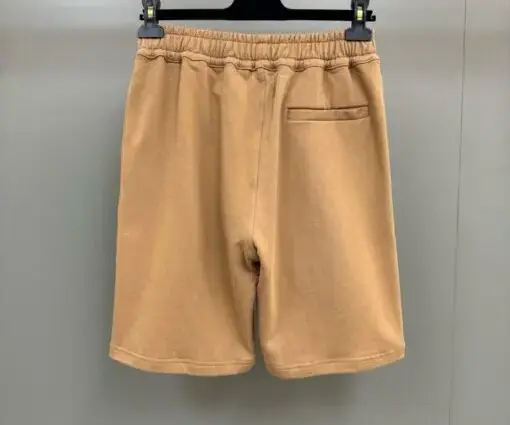 Alternative view of BURBERRY Embroidered Monogram Ekd Cotton Shorts Beige