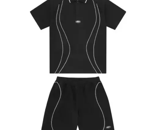 Corteiz Island Pique Tracksuit Black