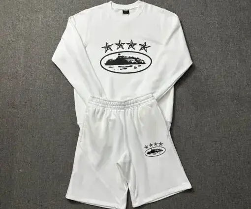 Corteiz 5 Starz Tracksuit White