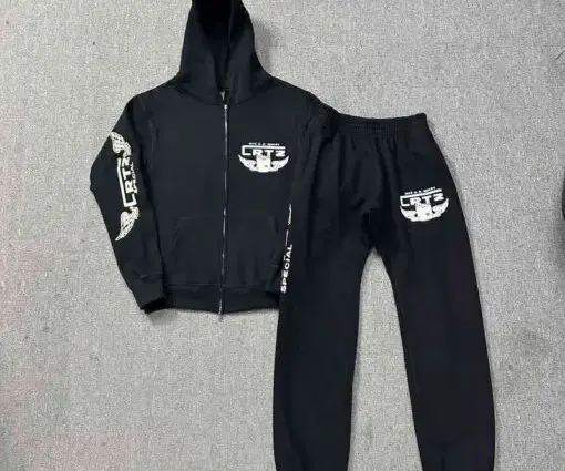 Corteiz Gasolina Tracksuit Black