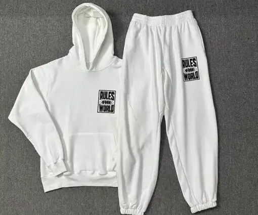 Corteiz Rules The World Tracksuit White