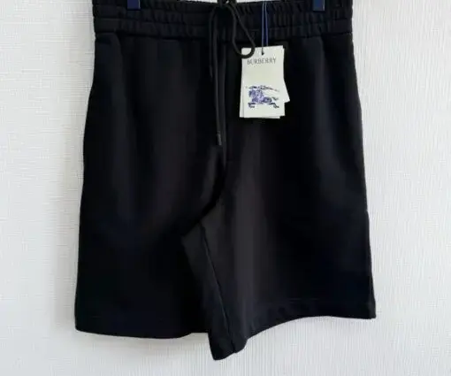 Burberry Cotton Jogging Shorts Black
