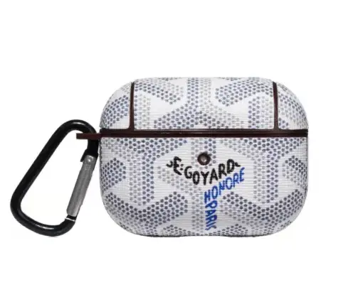 Goyard AirPod Case White
