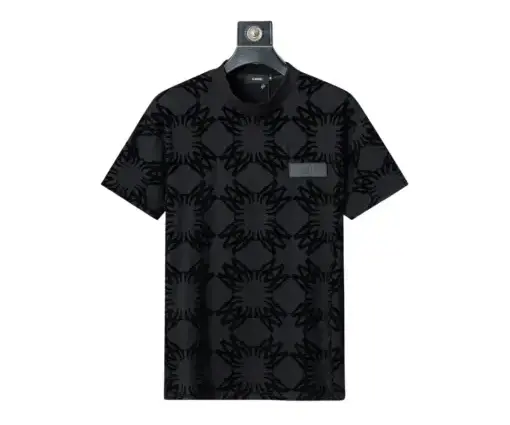 Amiri Arrival All-Over Flocked Print T Shirt Black
