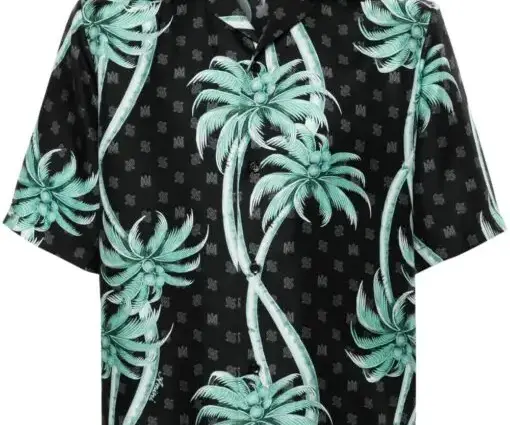 AMIRI Silk shirt with palm tree print