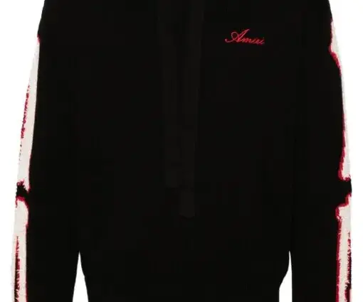 AMIRI Bones Hoodie Black/Red/Light Beige