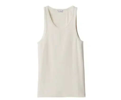 Burberry Equestrian Knight ribbed vest top grey