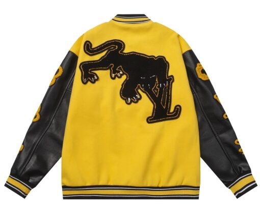 Alternative view of LV Varsity Yellow & Black Jacket