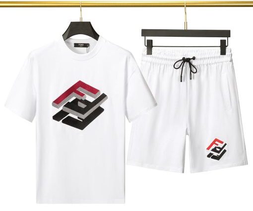 Fendi FF Logo Suit White