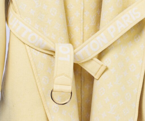 Alternative view of LV Long Wool Coat Yellow