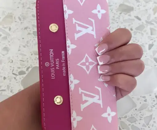 LV Pretty Pink Wallet iPhone Case