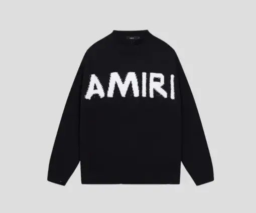 AMIRI Monogram Intarsia Crewneck Sweater