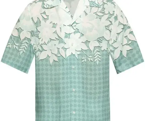 AMIRI printed shirt blue