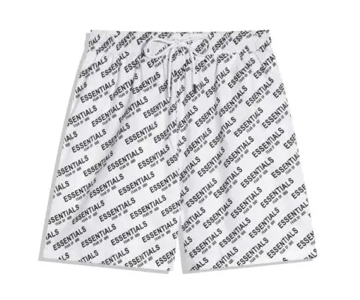 Fear of God Essentials all-over Print Shorts White