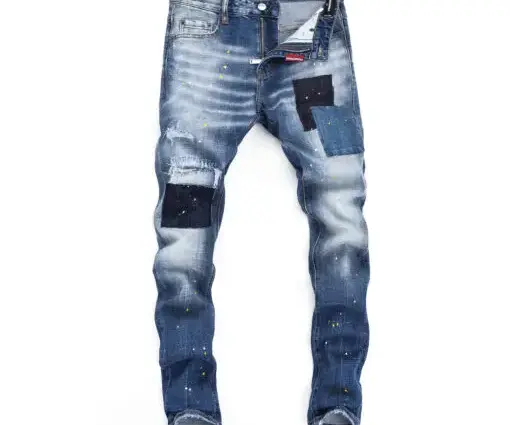 Dsquared2 Distressed Ripped Fade Blue