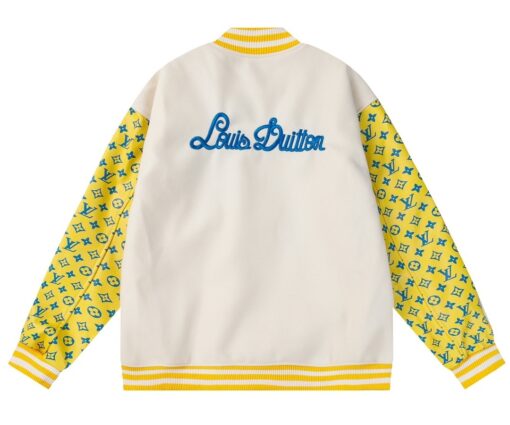 Alternative view of Lv Monogram Playground Varsity Blouson Jacket Yellow/White